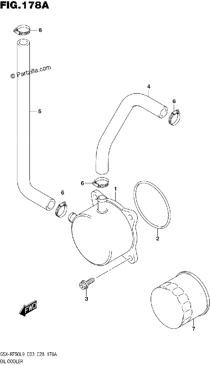 Diagrama de OIL COOLER