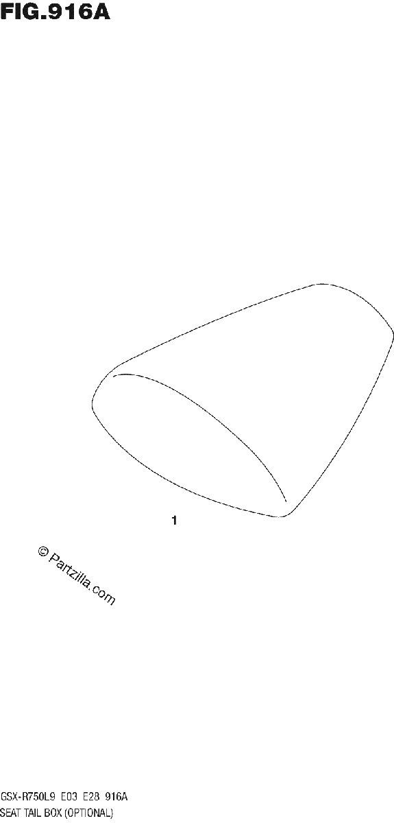 Diagrama de SEAT TAIL BOX OPTIONAL