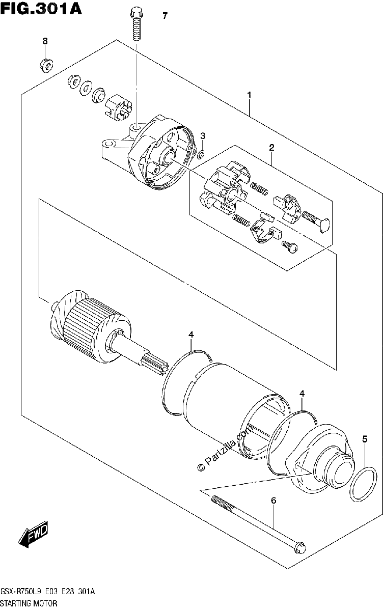Diagrama de STARTING MOTOR