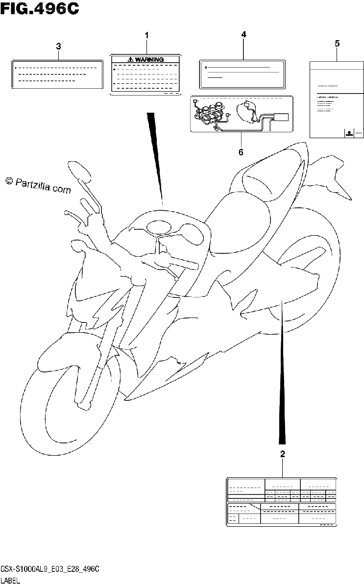 Diagrama de 496C LABEL GSX S1000AL9 E33