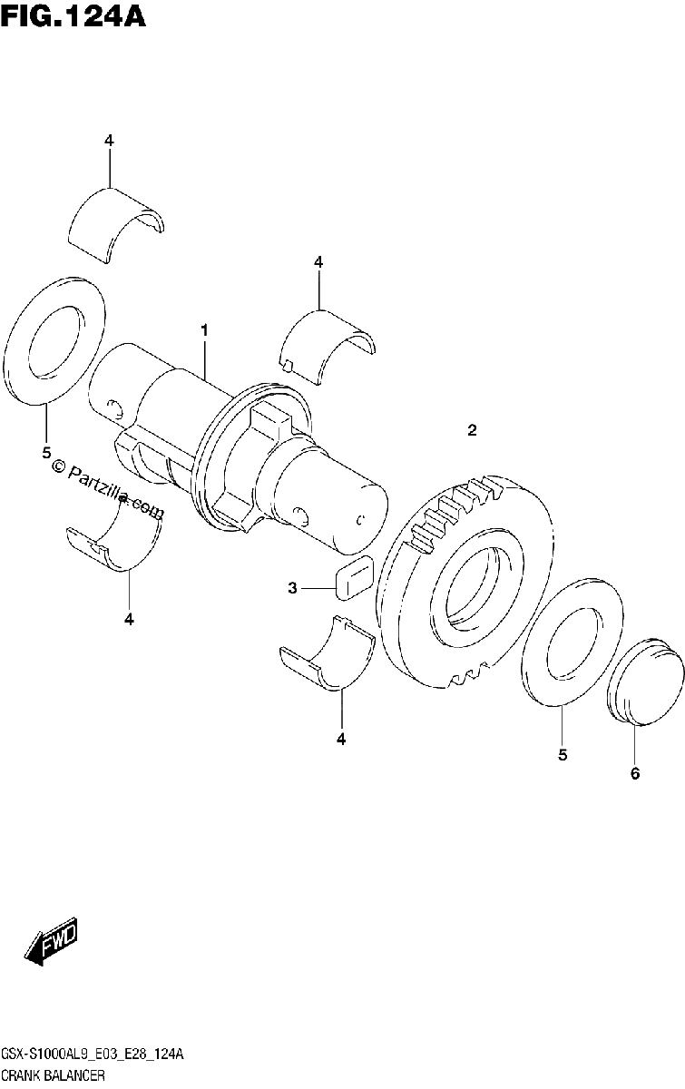 Diagrama de 124A CRANK BALANCER