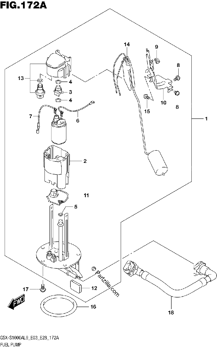 Diagrama de 172A FUEL PUMP