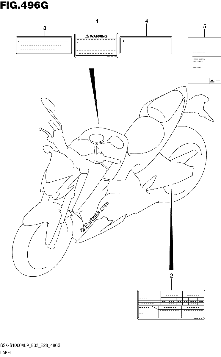 Diagrama de 496G LABEL GSX S1000AZL9 E03