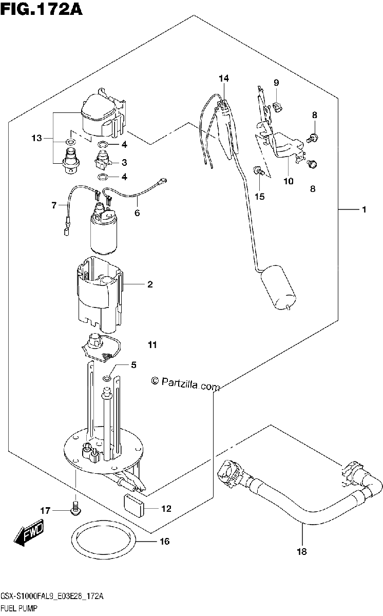 Diagrama de 172A FUEL PUMP