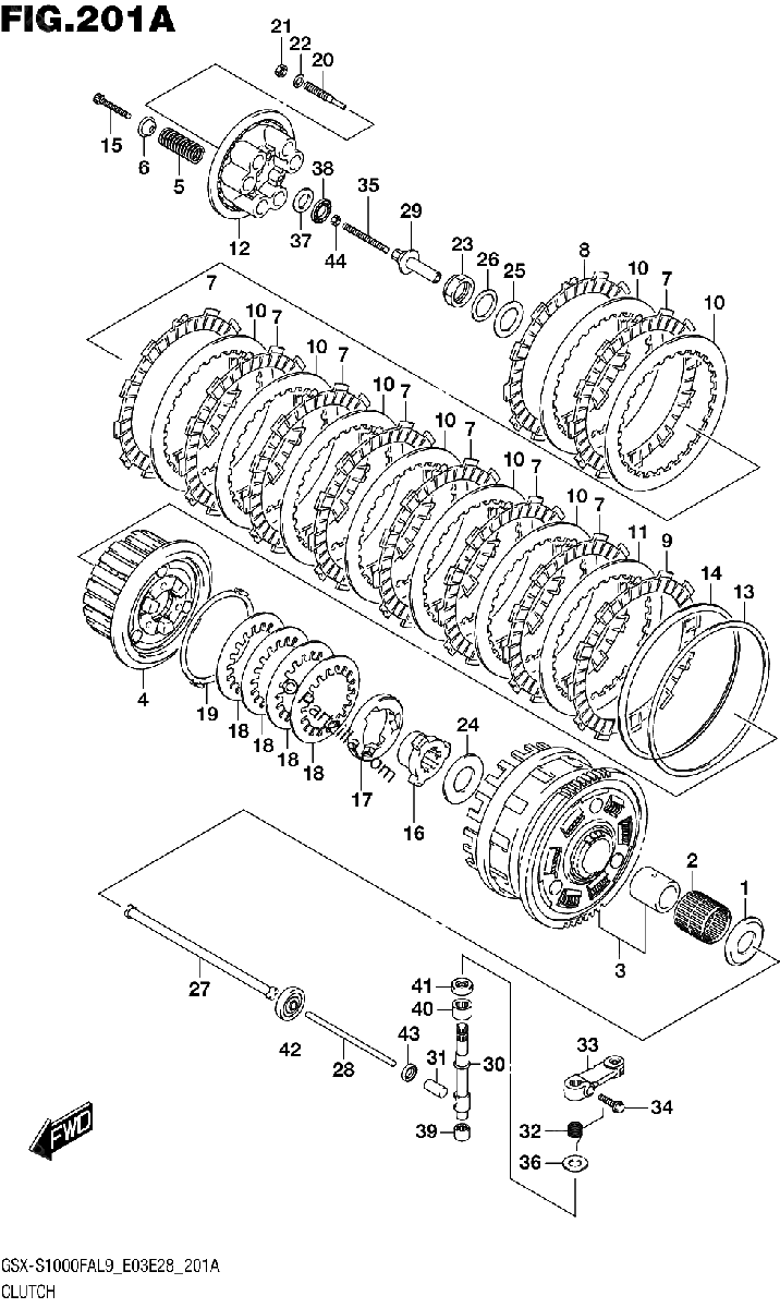 Diagrama de 201A CLUTCH