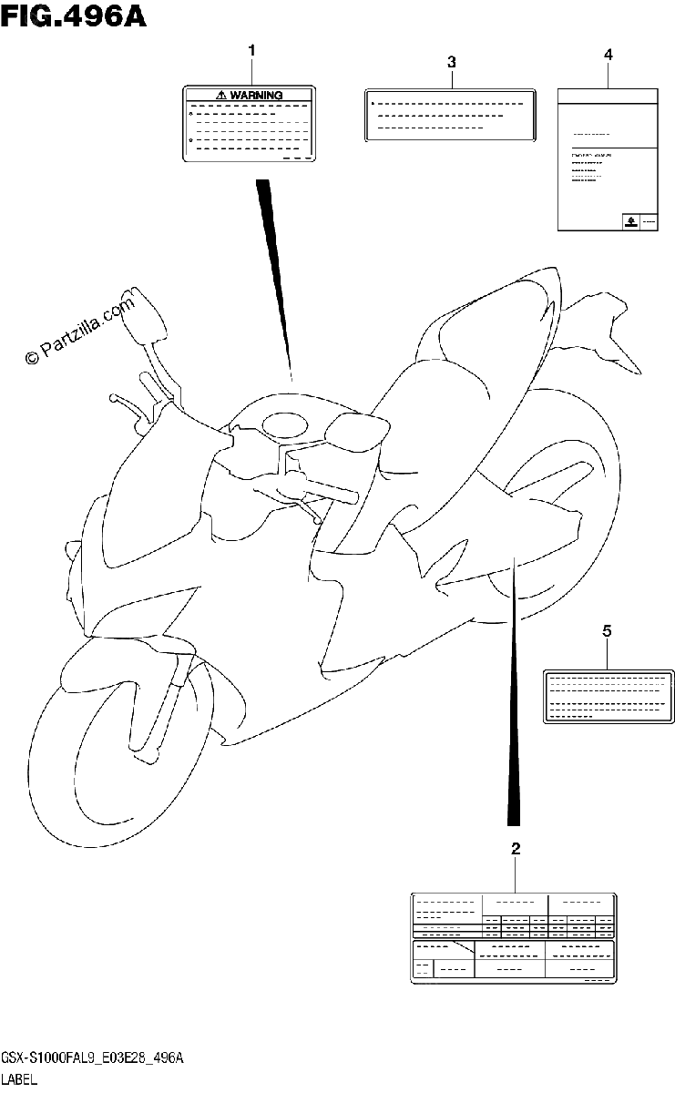 Diagrama de 496A LABEL GSX S1000FAL9 E03