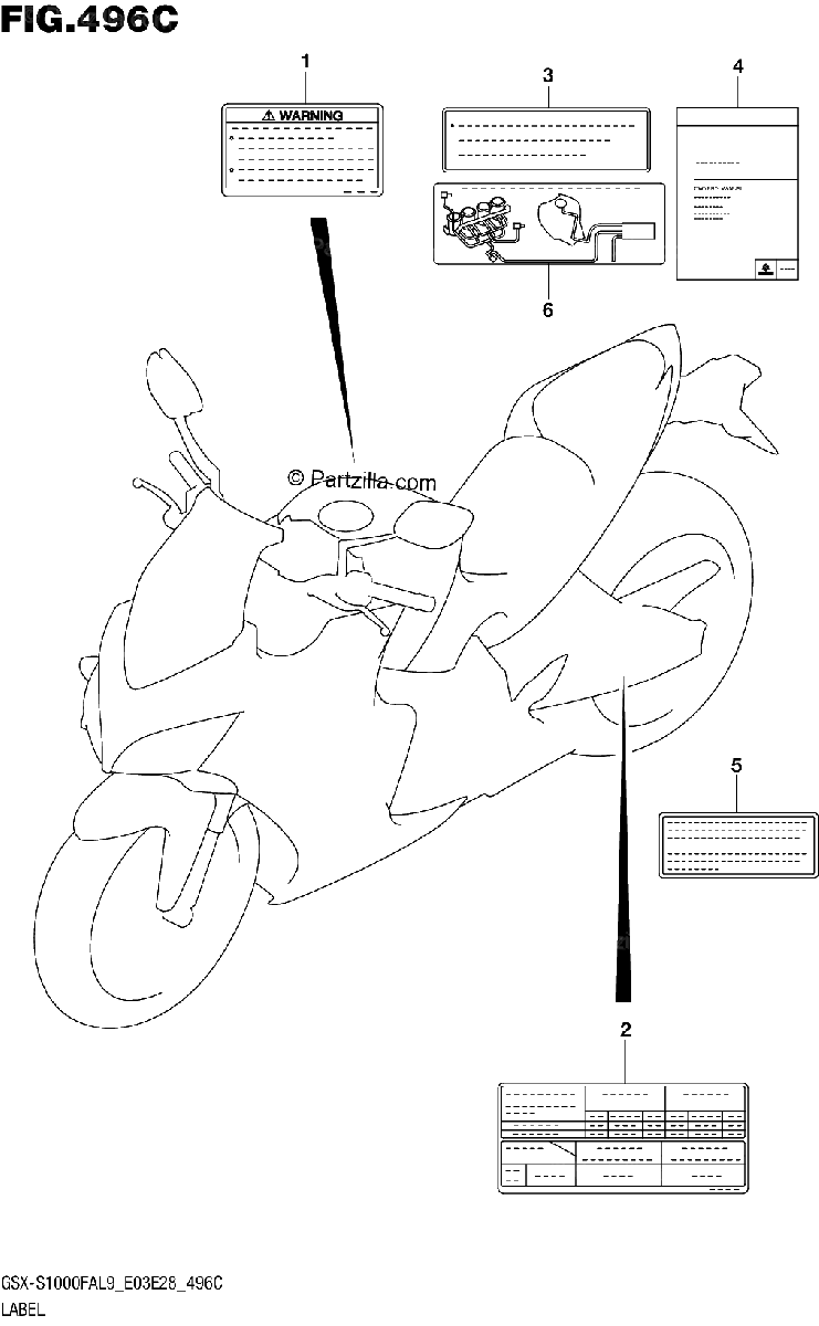 Diagrama de 496C LABEL GSX S1000FAL9 E33