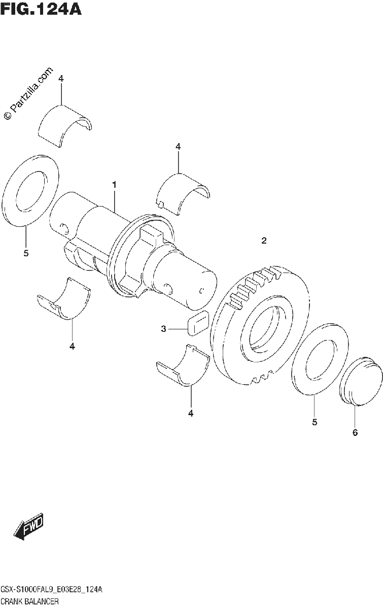 Diagrama de 124A CRANK BALANCER