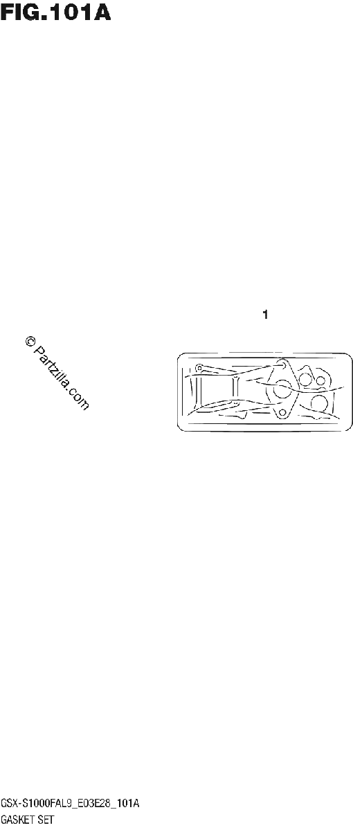 Diagrama de 101A GASKET SET