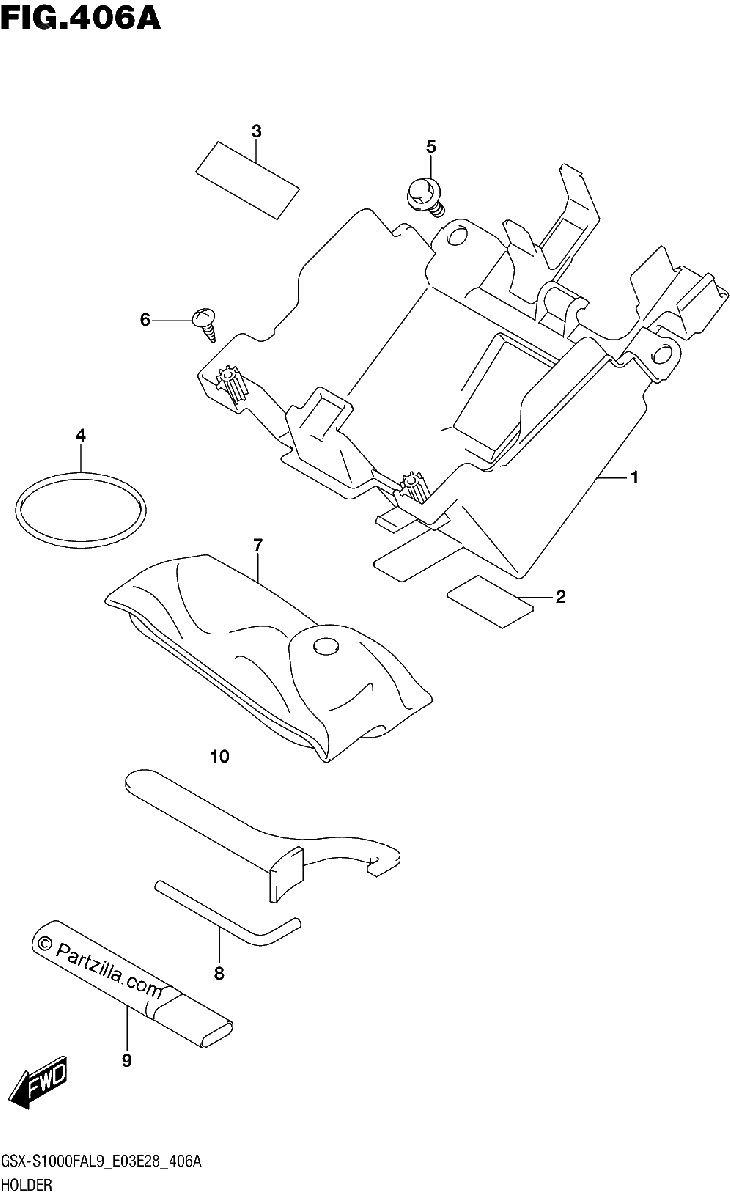 Diagrama de 406A HOLDER