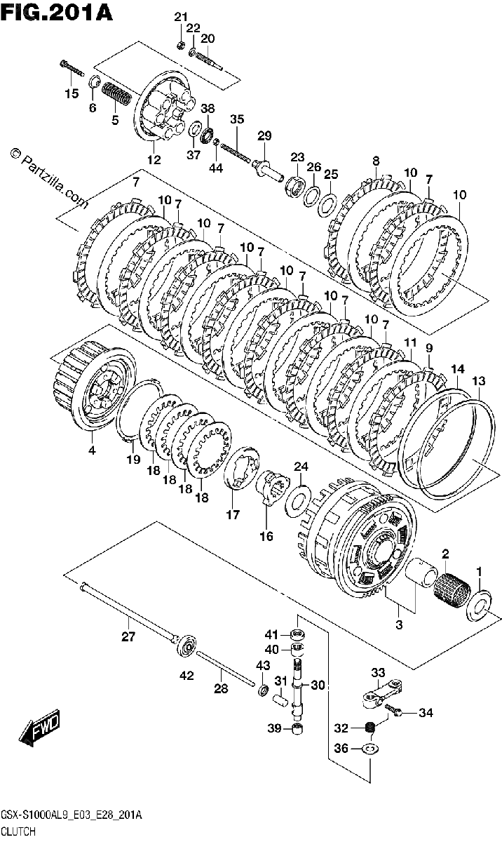 Diagrama de 201A CLUTCH