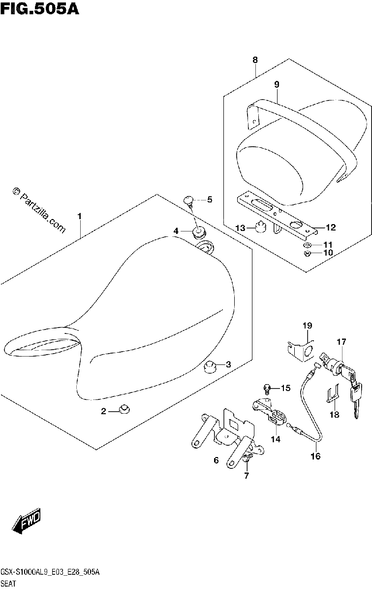 Diagrama de 505A SEAT