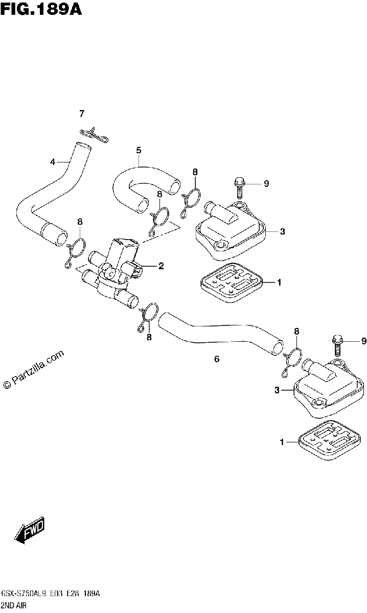 Diagrama de 189A 2ND AIR