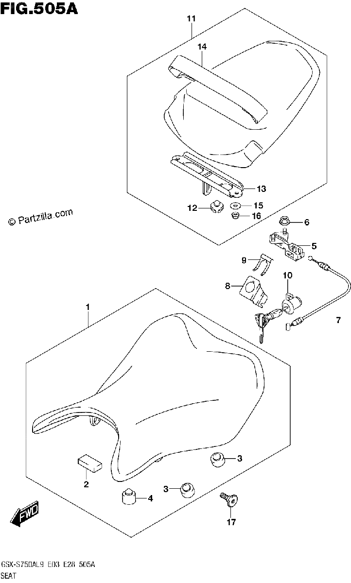 Diagrama de 505A SEAT