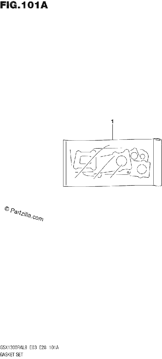 Diagrama de 101A GASKET SET