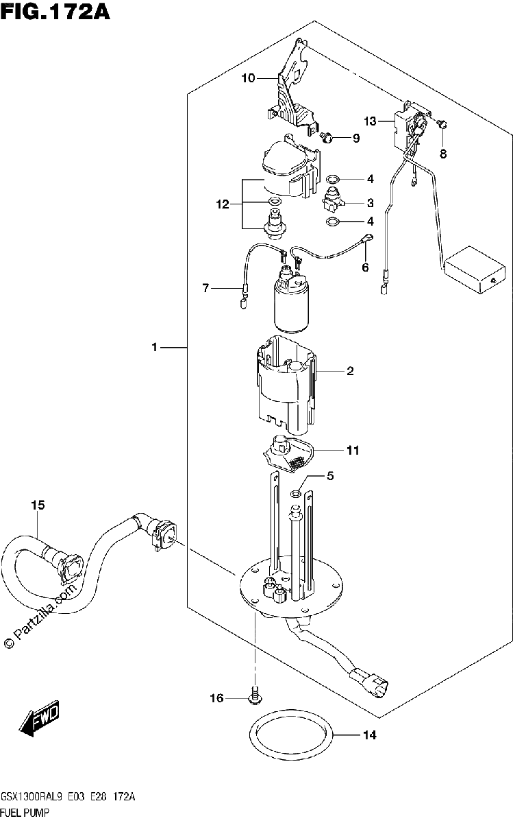 Diagrama de 172A FUEL PUMP