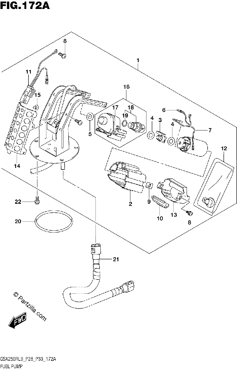 Diagrama de 172A FUEL PUMP