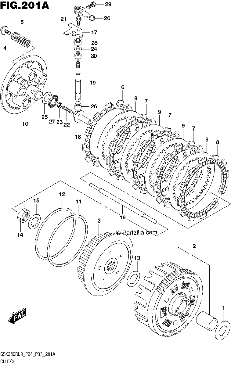 Diagrama de 201A CLUTCH