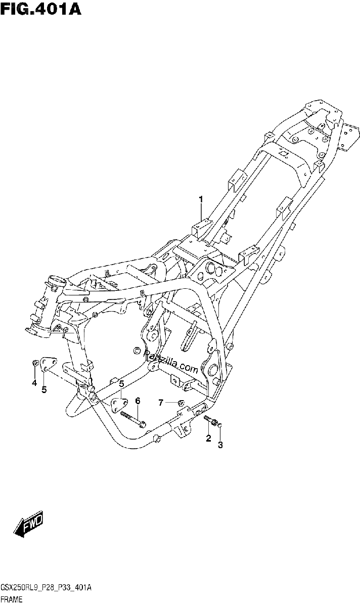 Diagrama de 401A FRAME