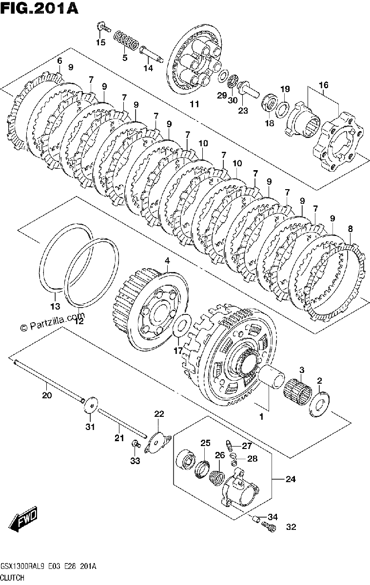 Diagrama de 201A CLUTCH