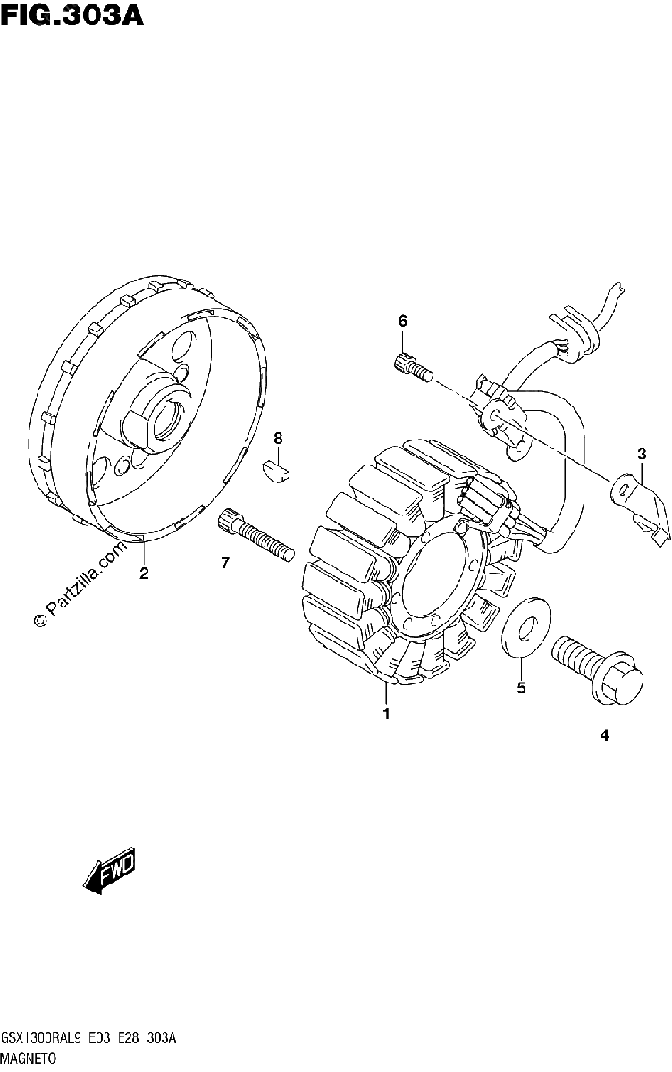 Diagrama de 303A MAGNETO