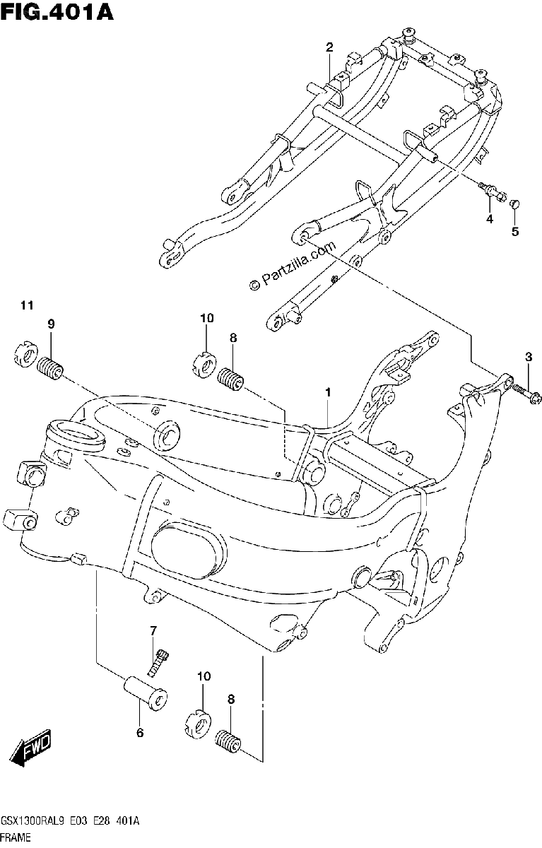 Diagrama de 401A FRAME