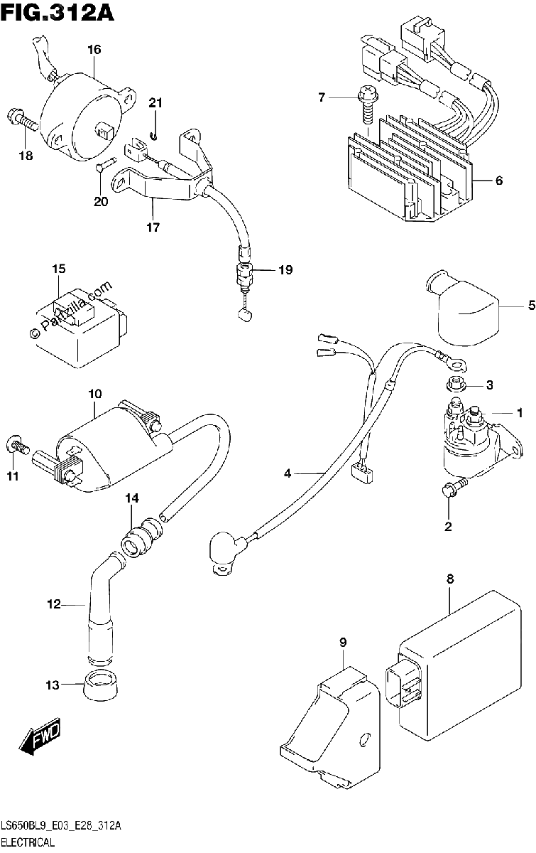 Diagrama de 312A ELECTRICAL