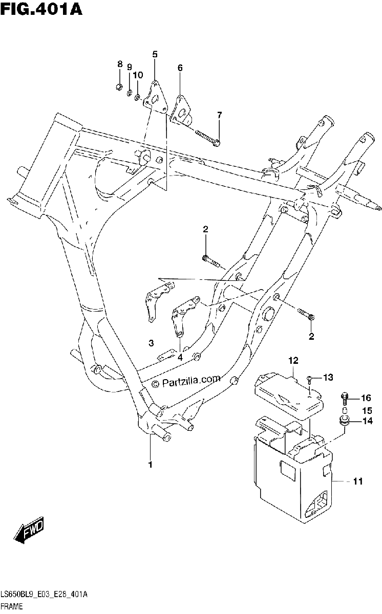 Diagrama de 401A FRAME