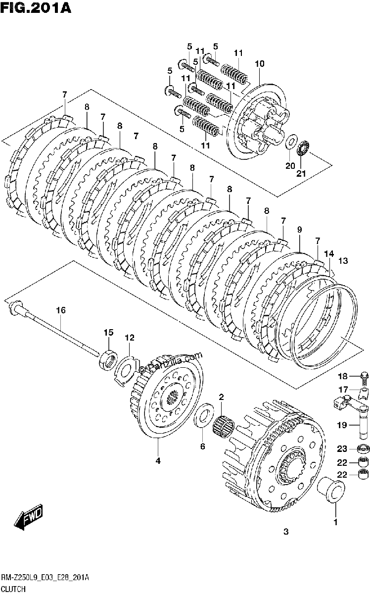 Diagrama de 201A CLUTCH