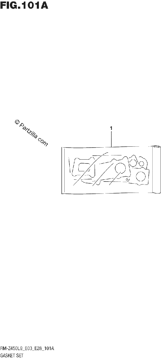 Diagrama de 101A GASKET SET