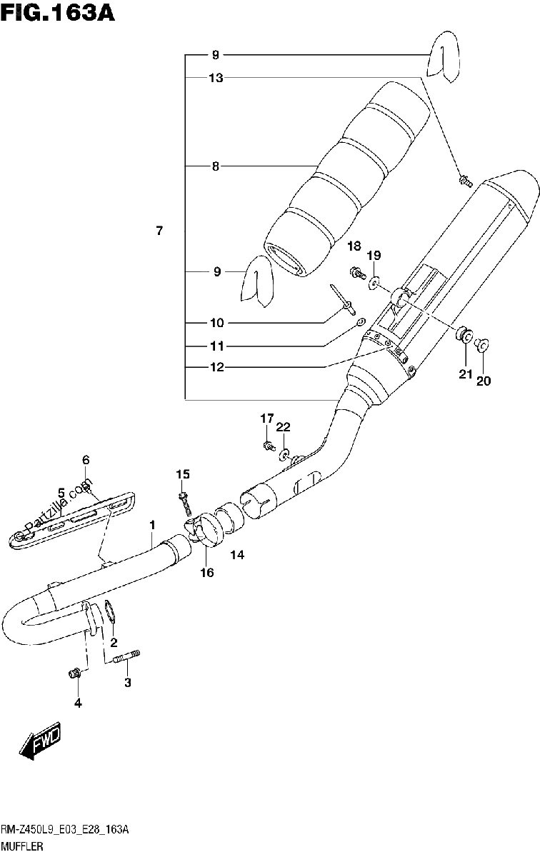 Diagrama de 163A MUFFLER