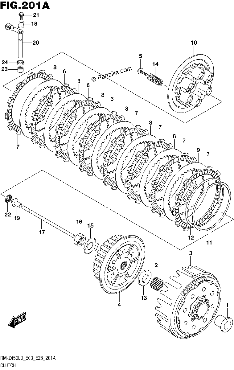 Diagrama de 201A CLUTCH