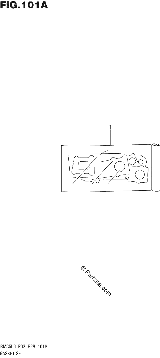 Diagrama de 101A GASKET SET