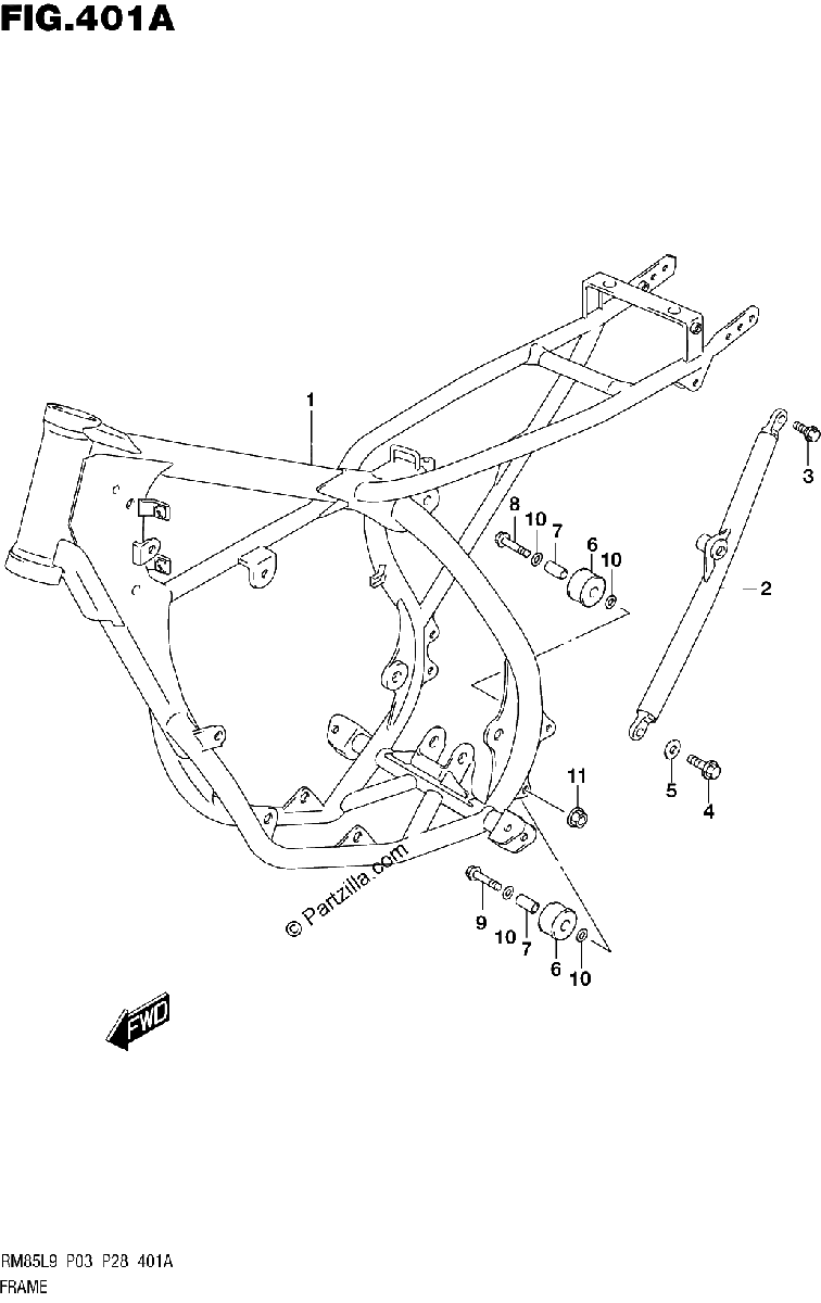 Diagrama de 401A FRAME