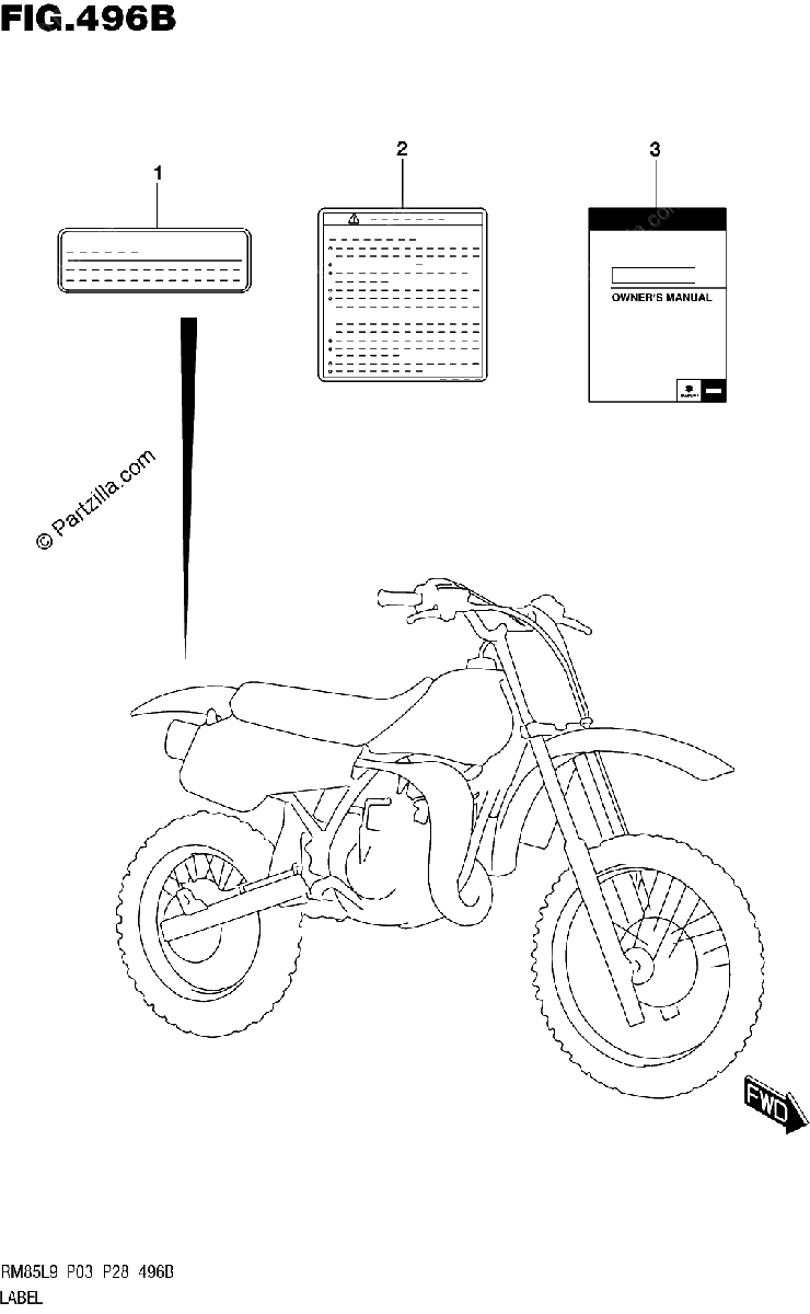 Diagrama de 496B LABEL RM85L9 P28