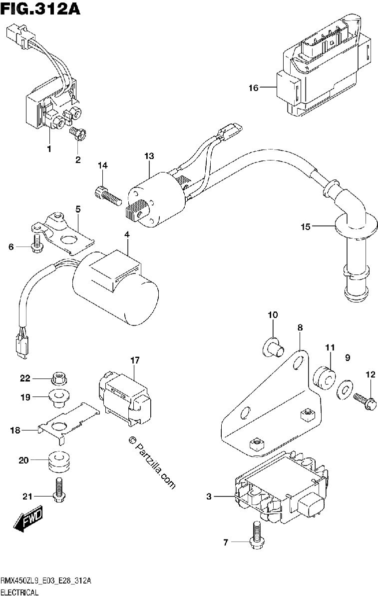 Diagrama de 312A ELECTRICAL