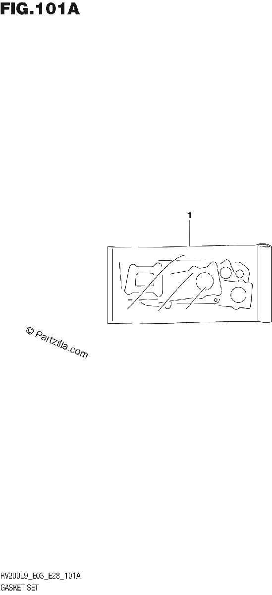 Diagrama de 101A GASKET SET