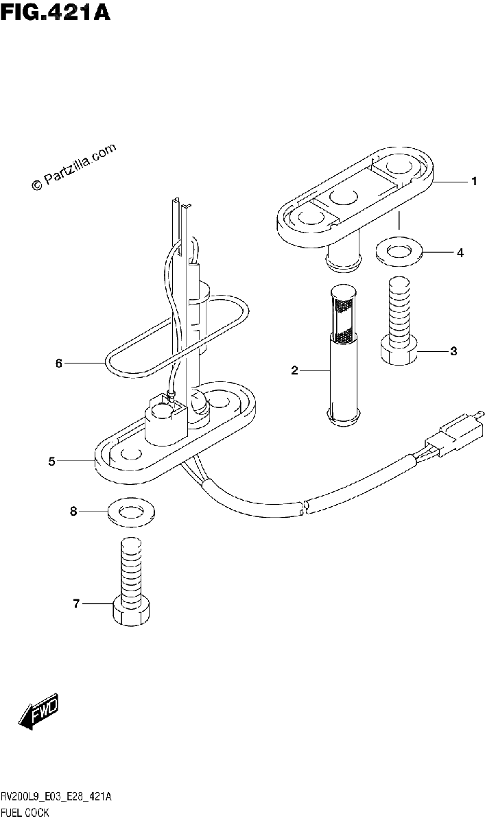 Diagrama de 421A FUEL COCK
