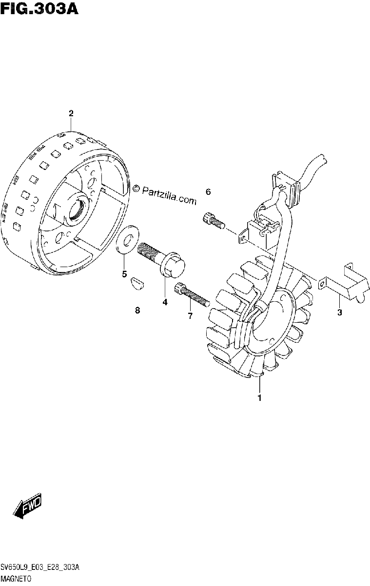 Diagrama de 303A MAGNETO