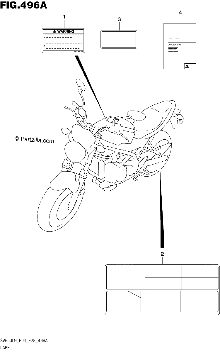 Diagrama de 496A LABEL SV650L9 E03
