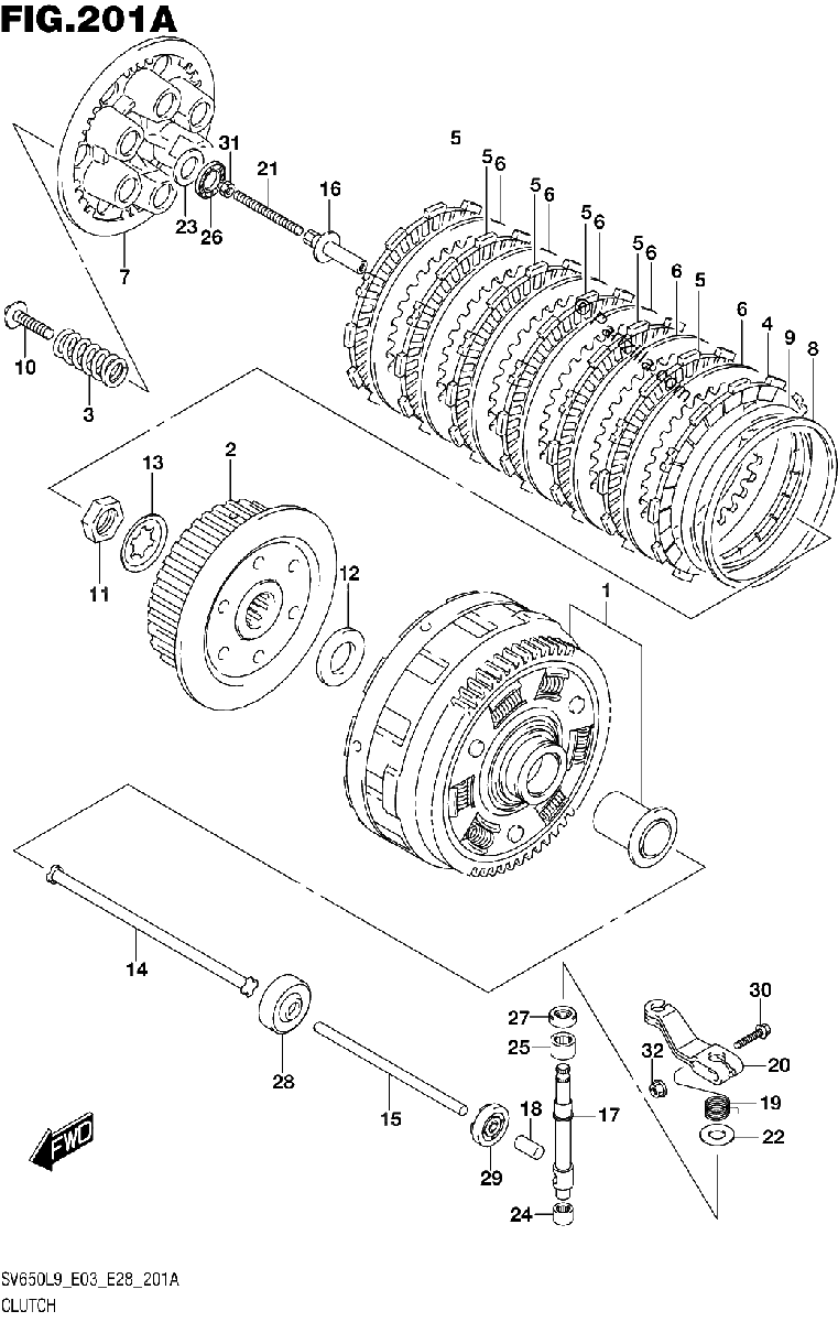 Diagrama de 201A CLUTCH