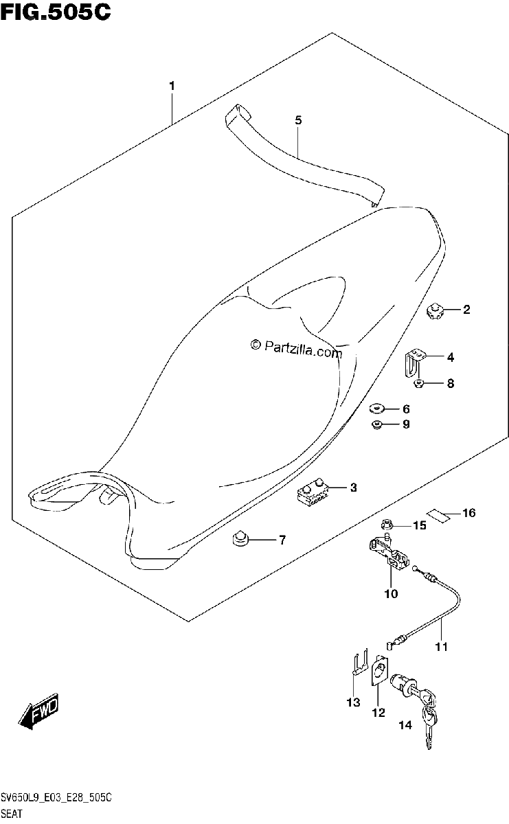 Diagrama de 505C SEAT SV650AL9 E28