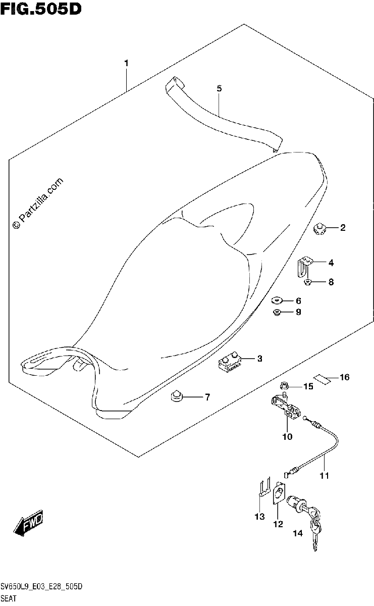 Diagrama de 505D SEAT SV650AL9 E33