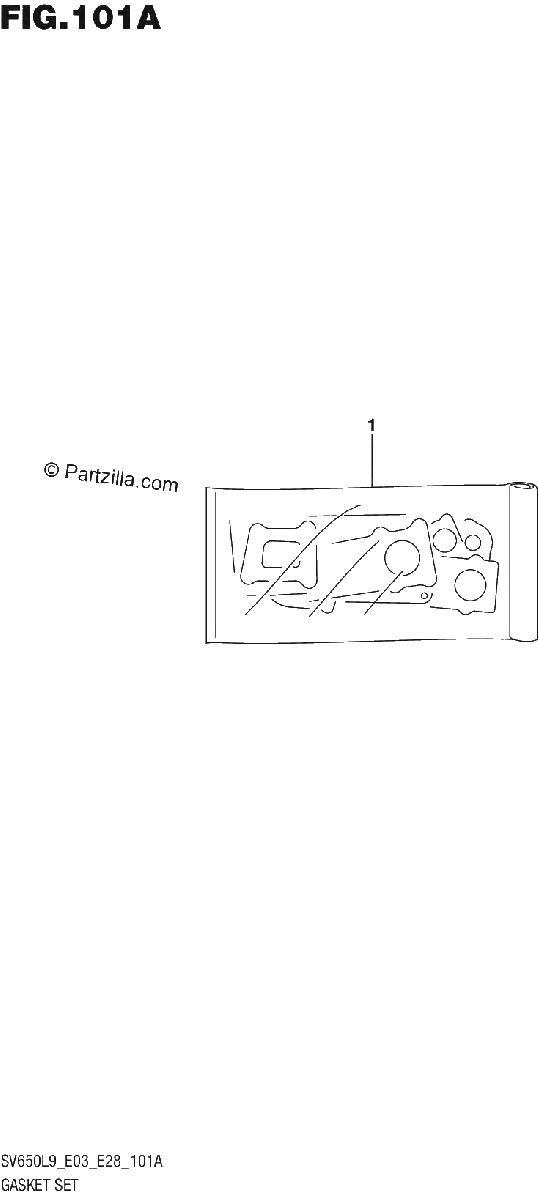 Diagrama de 101A GASKET SET