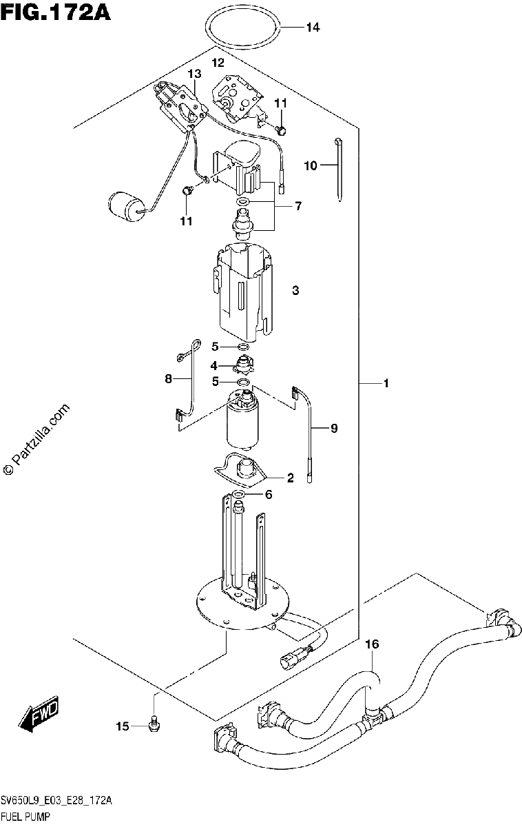 Diagrama de 172A FUEL PUMP