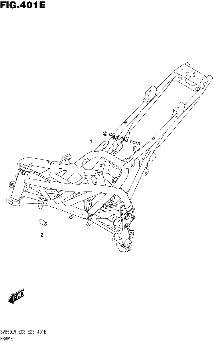 Diagrama de 401E FRAME SV650XAL9 E28