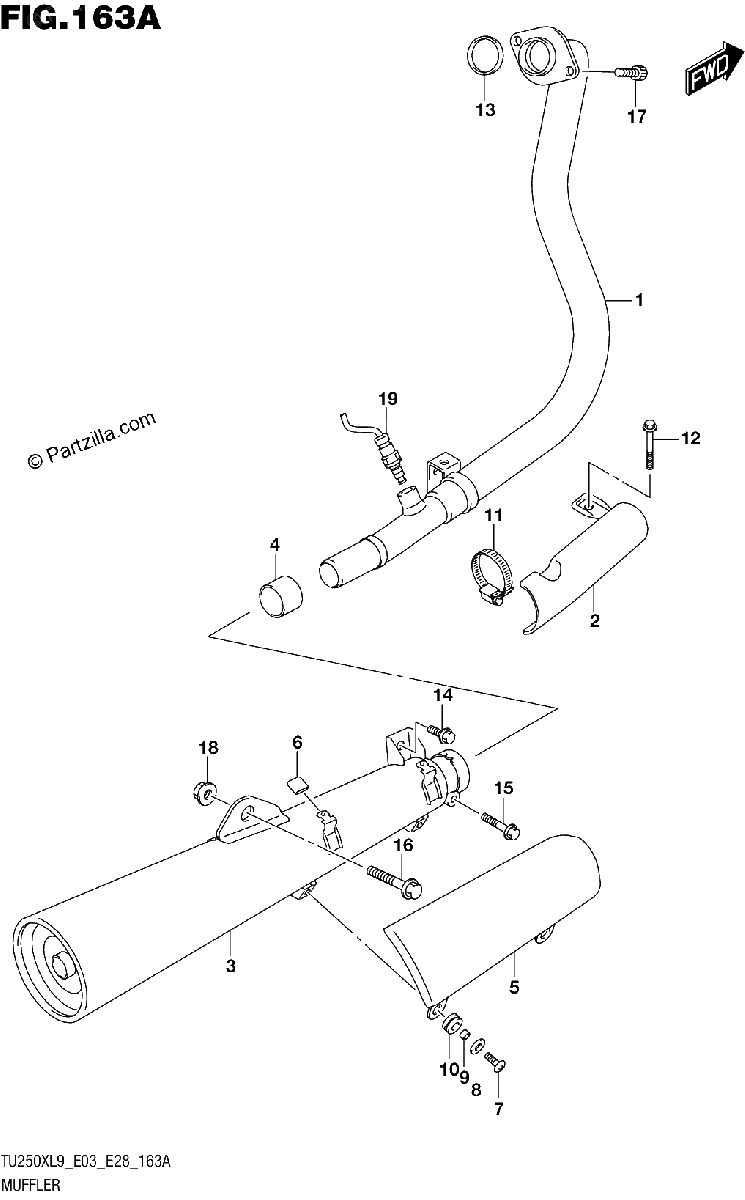 Diagrama de 163A MUFFLER