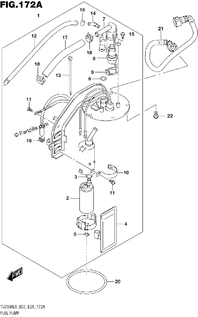 Diagrama de 172A FUEL PUMP