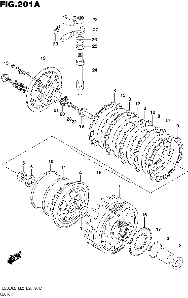 Diagrama de 201A CLUTCH
