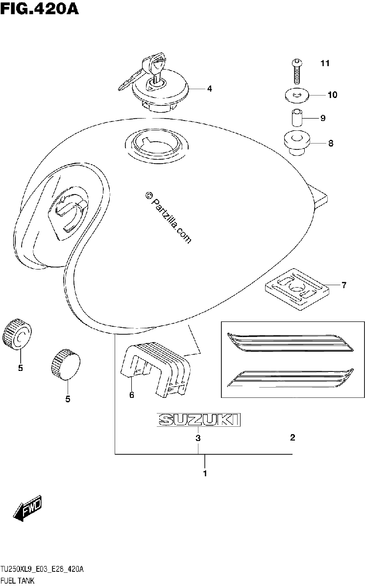 Diagrama de 420A FUEL TANK